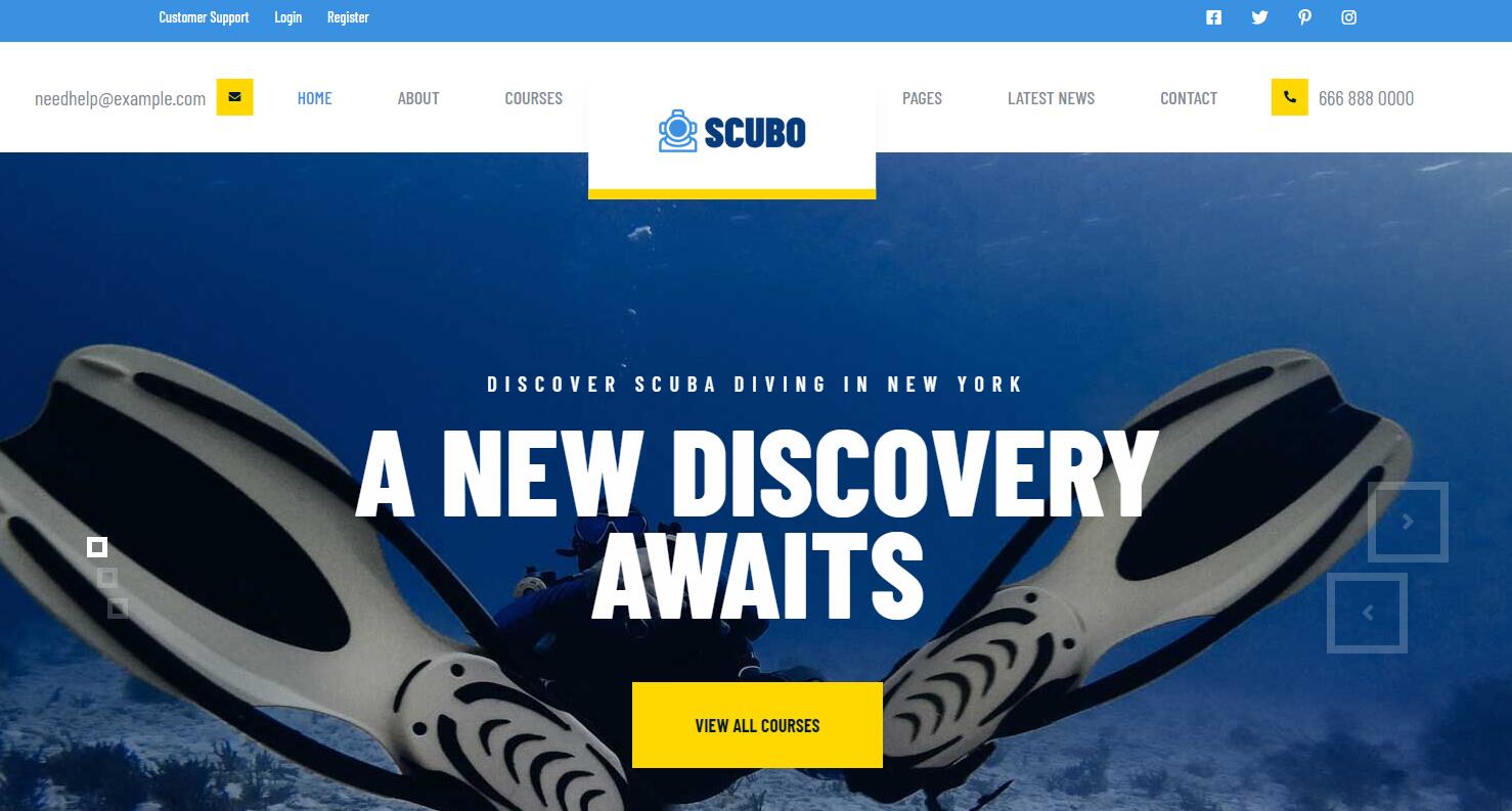 水上運動潛水服務公司英文網(wǎng)站